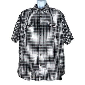 Carhartt Men's Casual Shirt Plaid Brown Size 2XL